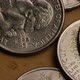 Rotating stock footage shot of American quarters (coin - $0.25) - MONEY 0228 - VideoHive Item for Sale