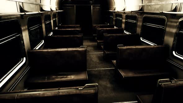 Interior of Old Soviet Electric Train alt