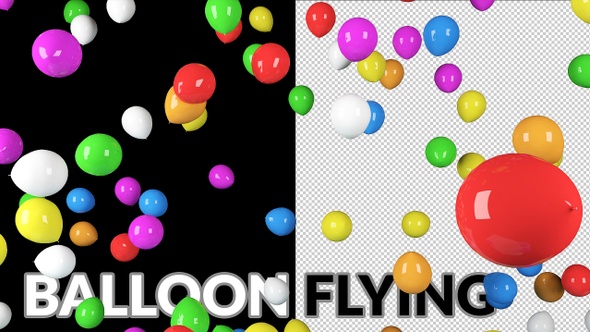 Balloon Transitions Flying