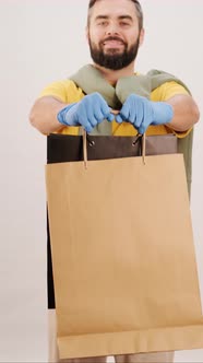 Black Friday Video Footage - A Male Shopper On A Black Friday