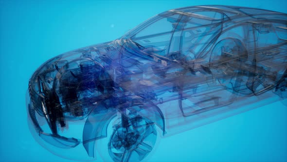 Detailed Car Engine and Other Parts alt