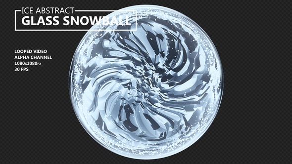 Ice Abstract Glass Snowball alt
