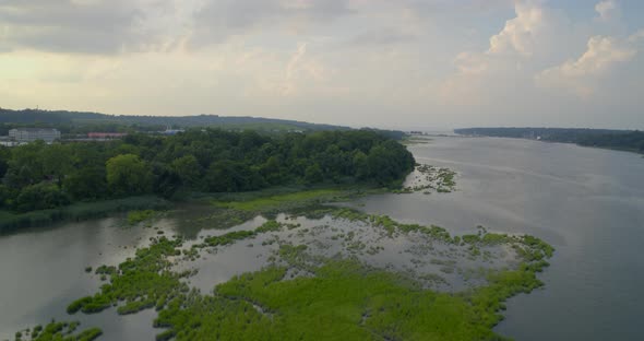 Hempstead Harbor and Roslyn Long Island Aerial