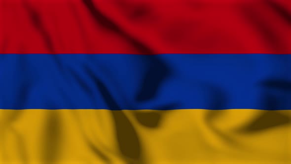 Armenia Flag Animation Loop Background