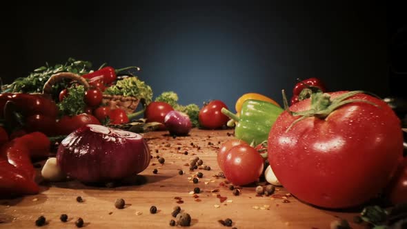 Macro shot of colorful vegetables. Laowa slide macro.