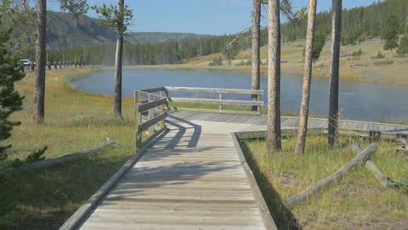 Lake at Yellowstone National Park, America