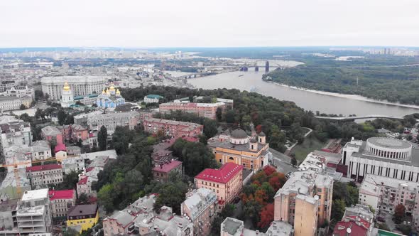 Kyiv, Ukraine. City View. Aerial Landscape