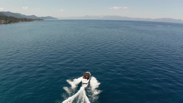 Motor Boat On The Lake