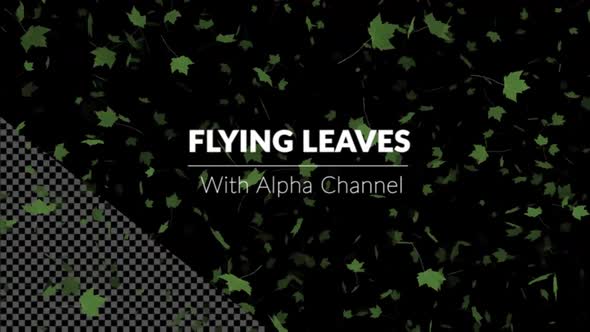 Flying Leaves With Alpha