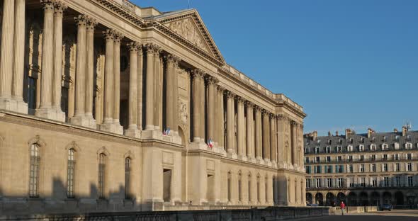 The Louvre museum , rue de l amiral de Coligny, Paris, France