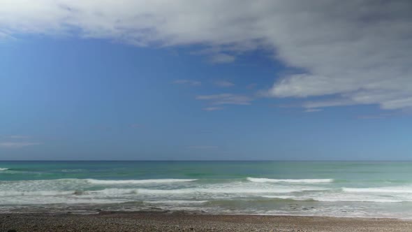 Atlantic Ocean Beach, Morocco Coast, Timelapse