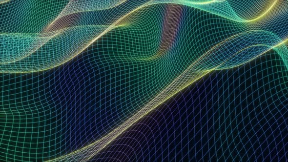 Color Wave Grid Colorful Background Information Technology Concept Data Flow Science Medicine alt