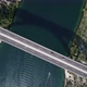 Aerial top view of the autostrada bridge with traffic over Krka river in Croatia, Europe.  - VideoHive Item for Sale
