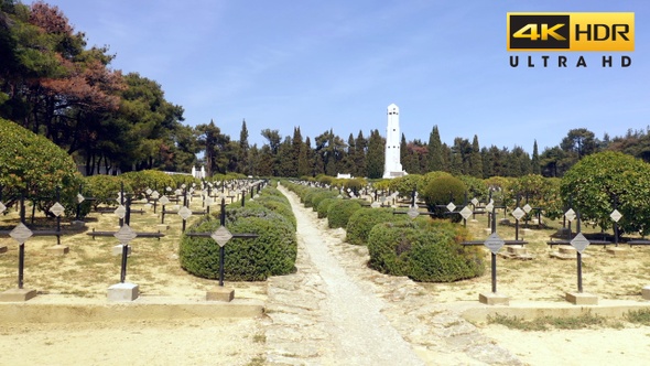 Morto Bay French National Cemetery Aerial Video