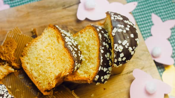 Sliced Chocolate Panettone