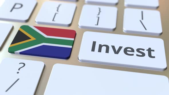 INVEST Text Flag South Africa Buttons