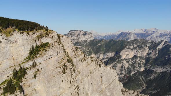 Aerial Shot of the Grlo Sokolovo Gorge Korita Montenegro