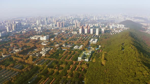 Aerial photography of Huazhong University of science and Technology Campus