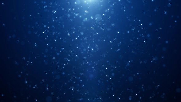 Particle Circulation Blue Background