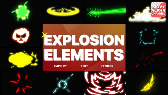 Explosion Elements | Motion Graphics