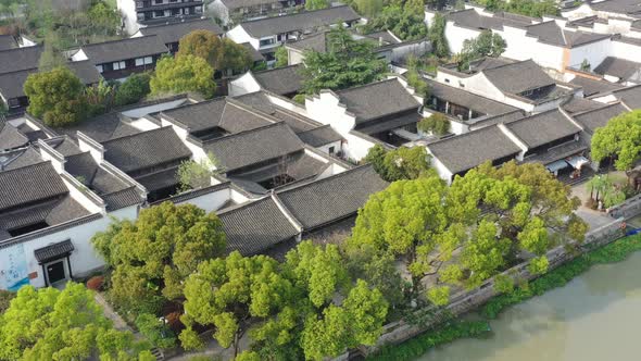 ancient chinese architecture in hangzhou city