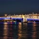 Night Traffic And Palace Bridge Of St. Petersburg - VideoHive Item for Sale