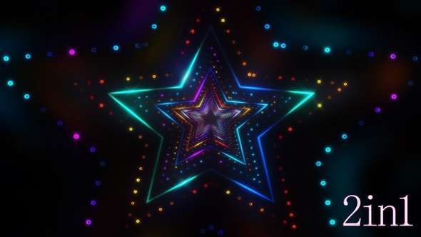 Neon Star Background alt