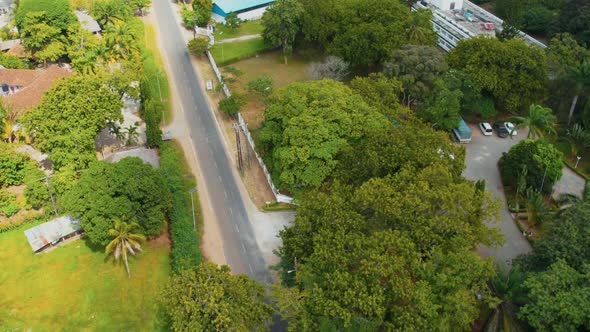 Aerial view of Tanga city, Tanzania