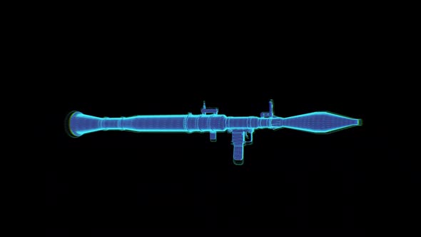 Rpg-G Rocket Launcher Hologram Loop Rotation