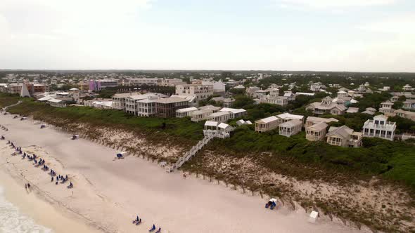 Aerial Video Seaside Florida Filming Location Of The Truman Show Circa 1998