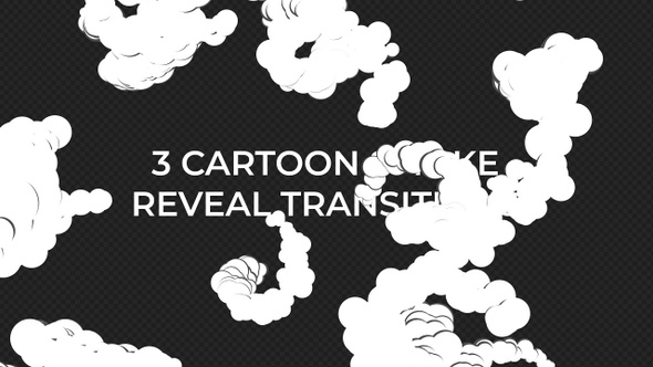 Cartoon Smoke Reveal Transitions