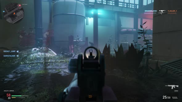 Gameplay Of Internet Multiplayer In Modern First-person Shooter Video Game alt