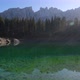 Autumn Karersee or Lago di Carezza view, Dolomites, Italy - VideoHive Item for Sale