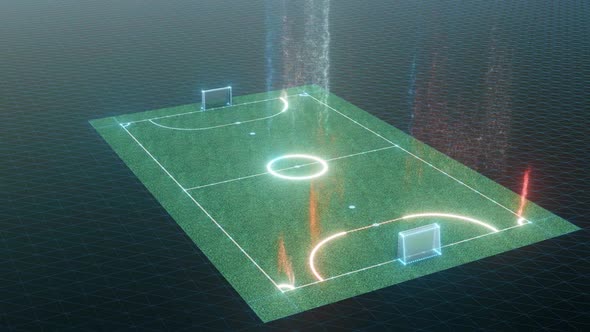 Mini Football Field Hud Hologram Hd