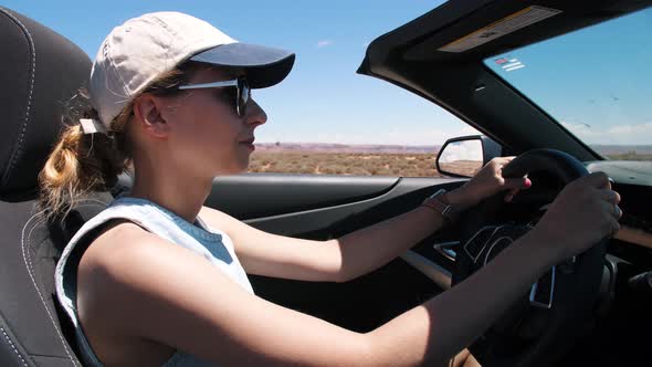 Girl In The Convertible Car