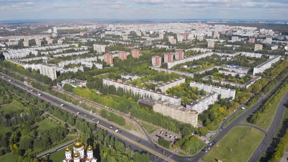 Aerial View. The City Is a Garden Designed During the Time of Socialism. Large Spaces and