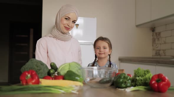 Happy Family in the Kitchen