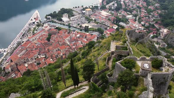 Aerial View of Montenegro Kotor