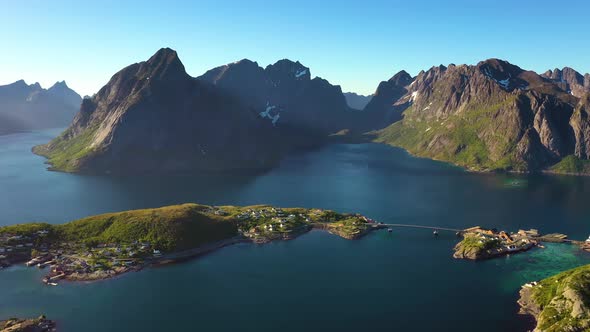 Reine Lofoten Is an Archipelago in the County of Nordland, Norway