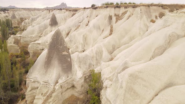 Cappadocia Landscape Aerial View. Turkey. Goreme National Park