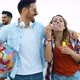 Group of Happy Friends Partying on Beach - VideoHive Item for Sale