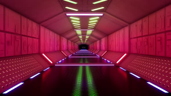 Abstract Light Corridor Futuristic Tunnel Space Wallpaper alt
