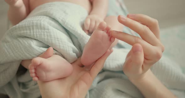 Baby Feet in Mother Hands