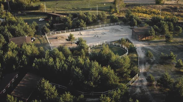 Racecourse at Ranch Aerial