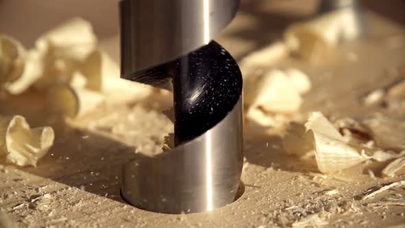 Working With Power Tools Slow Motion