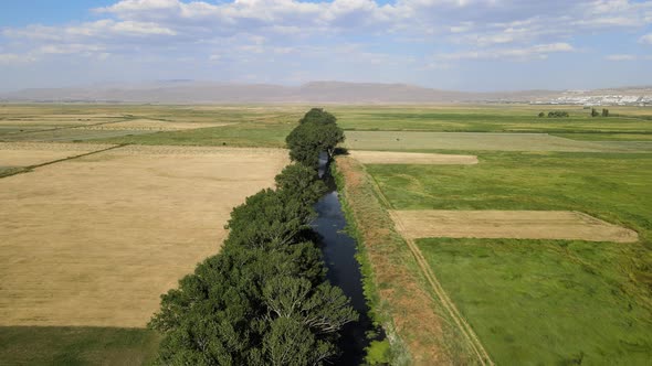river fields drone