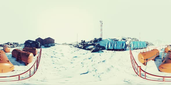 VR360 Antarctic Base of Antarctica