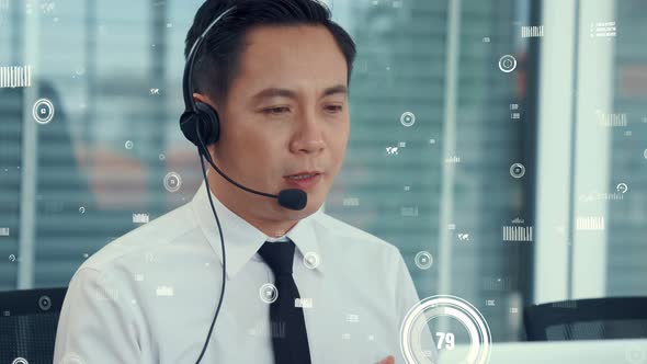 Customer Support Call Center Provide Data with Envisional Graphic