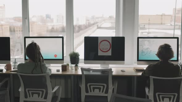 Call Center Agents Working during Pandemic