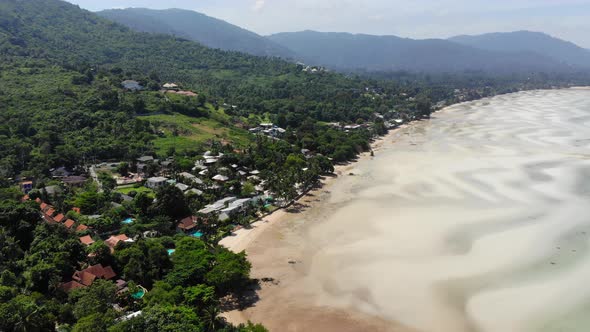 Beautiful high view of nature with sea ocean